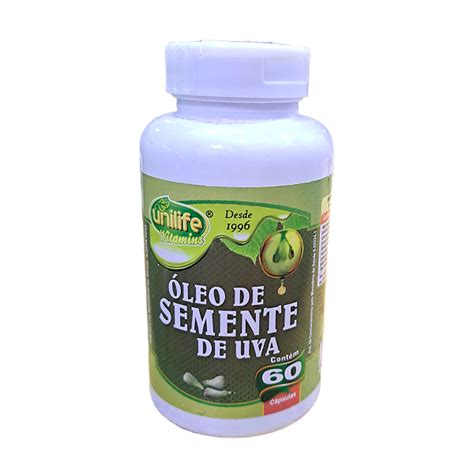 Óleo de Semente Uva 700mg UNILIFE 60 Cápsulas ABRAÃO ERVAS