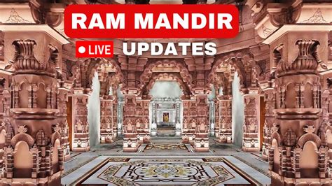 Ram Mandir Live News Ayodhya Ram Mandir Inside Exclusive View Live