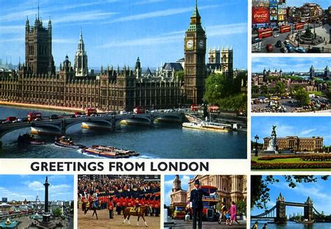 Postcard Greetings From London Date S Our Beautiful Wall Art And