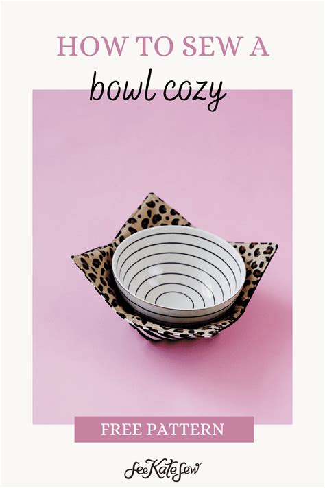 Microwave Bowl Cozy Pattern See Kate Sew