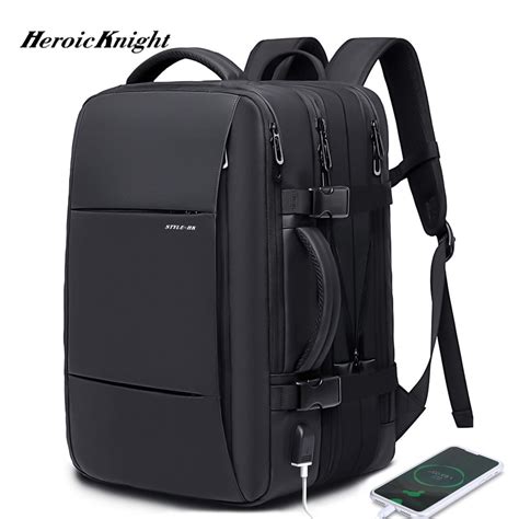 Heroic Knight Travel Backpack Men Business Backpack School Expandable