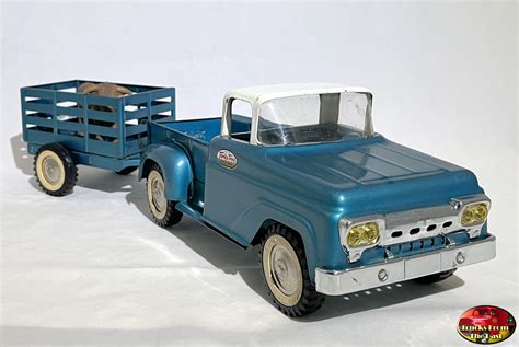 Tonka 1959 Pickup Truck with 1960 Trailer - Trucks From The Past