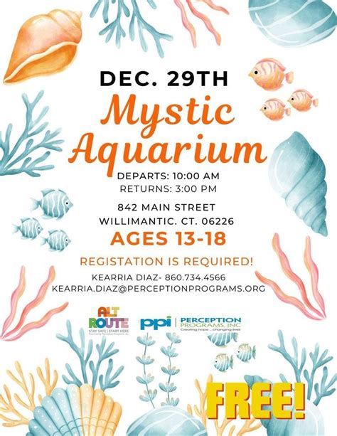 Mystic Aquarium Trip, Perception Programs, Columbia, December 29 2023 | AllEvents.in