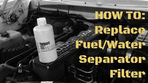 HOW TO CHANGE WATER FUEL SEPARATOR FILTER 12 VALVE CUMMINS YouTube