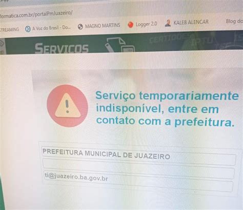 Sistema De Tributos De Juazeiro Fica Fora Do Ar E Contribuintes