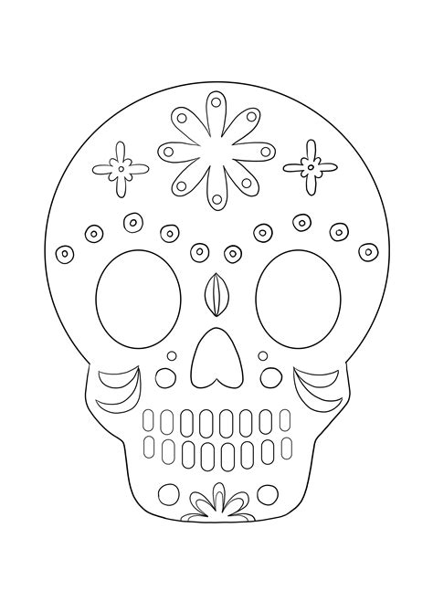 M Scara De Calavera Para Colorear E Imprimir Gratis The Best Porn Website