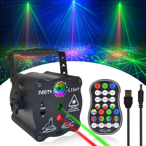 Party Lights Dj Disco Lights Rgb Led Sound Activated Laser Light With