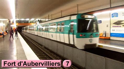 Fort d Aubervilliers Ligne 7 Métro de Paris RATP MF77 YouTube