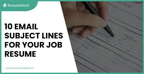 Job Application Email Subject
