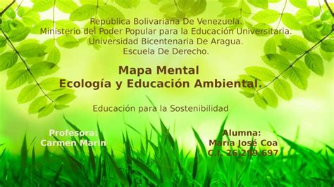 Pptx Mapa Mental Ecolog A Y Educaci N Ambiental Dokumen Tips