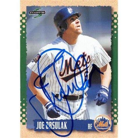 Autograph Warehouse Joe Orsulak Autographed New York Mets