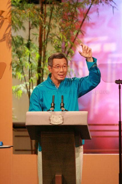 Prime Minister Lee Hsien Loong Delivering National Day Rally