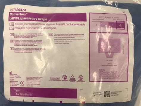 Cardinal Health 29474 Convertors Lavhlaparoscopy Drape Aami Level 4