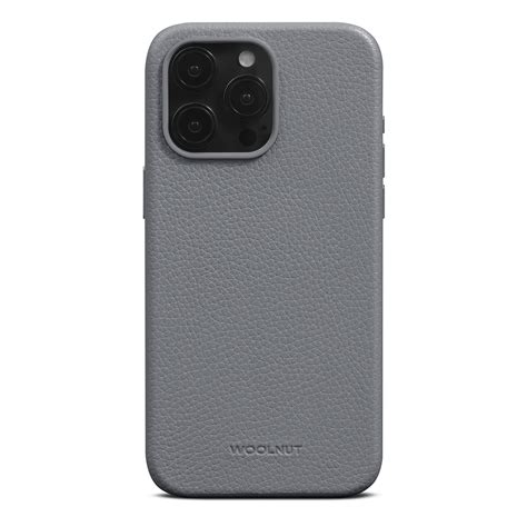 Köp Woolnut Iphone 15 Pro Max Leather Case Magsafe Grey Online