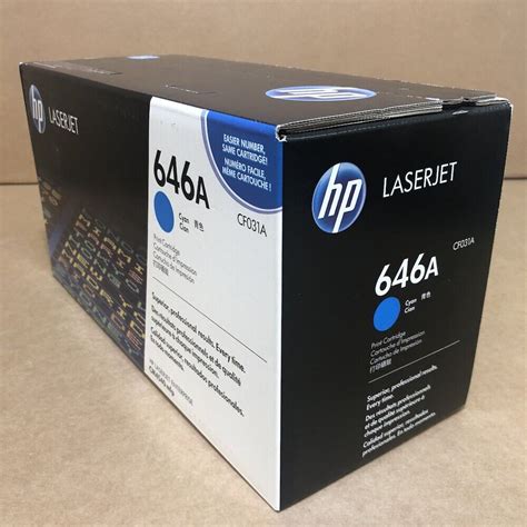 Genuine HP CF031A 646A Cyan Toner Cartridge NEW SEALED EBay