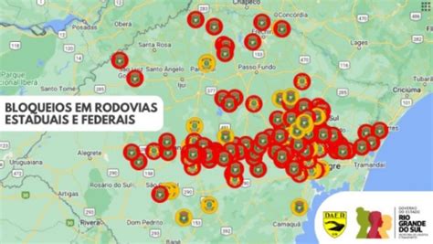 Daer Atualiza Lista De Rodovias No Rs Interditadas Por Conta Das Chuvas