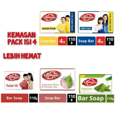 Jual All Varian Sabun Batang Bar Soap Lifebuoy Antibacterial Extra