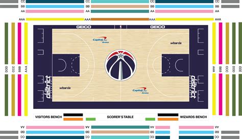 Verizon Center Seat Map Wizards Cabinets Matttroy