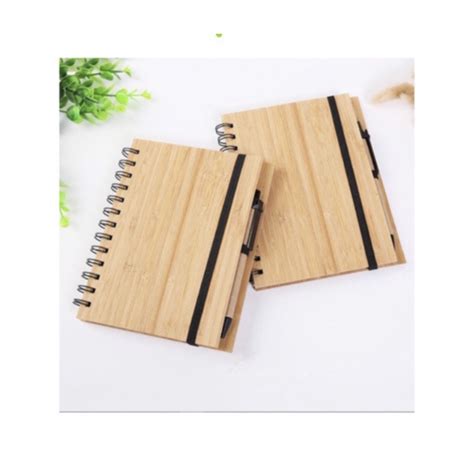 Bamboo Design Notebook Notepad With Pen Shopee Philippines