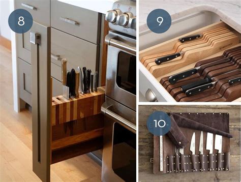 10 Creative Kitchen Knife Storage Ideas