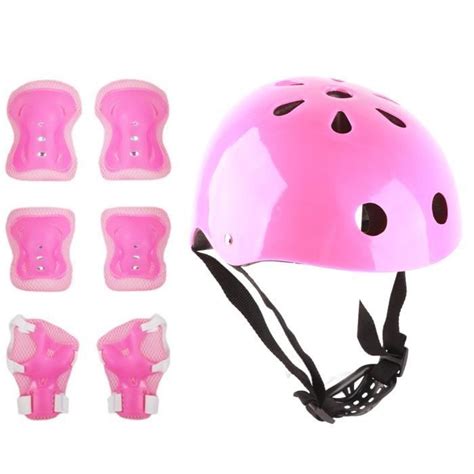 Casque De Protection Pour Enfant VGEBY Rose Roller Respirant