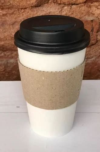 Vaso De Polipapel 12oz Con Tapa Y Collarín X 100u en venta en