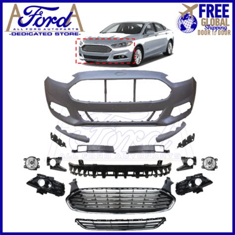 Ford Fusion Front Bumper Cover Kit Primed Complete Oe New