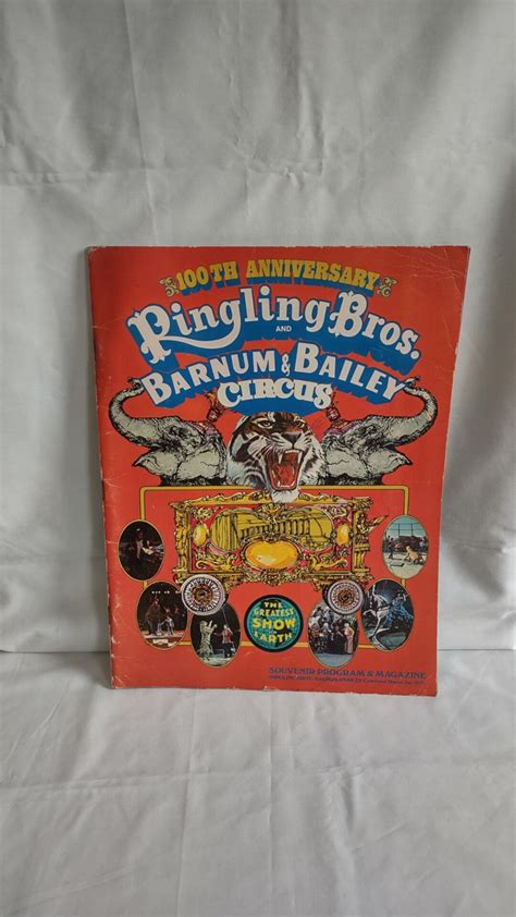 1970 Ringling Bros Barnum And Bailey Circus 100th Anniversary Souvenir