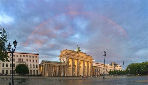 Rainbow Over The Brandenburg Gate Rberlin