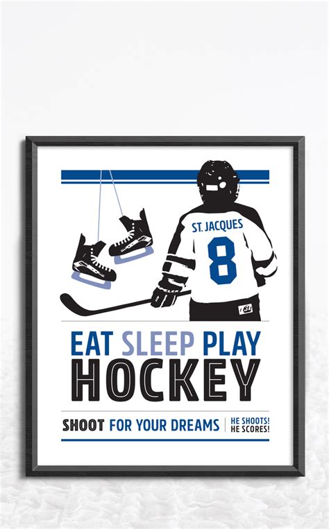 Personalized Hockey Poster Arra Creative