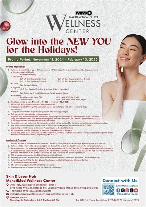 Glow Into The NEW YOU For The Holidays Makati Medical Center