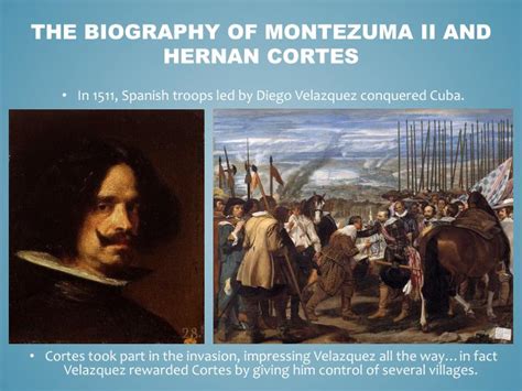 PPT The Biography Of Montezuma II And Hernan Cortes PowerPoint