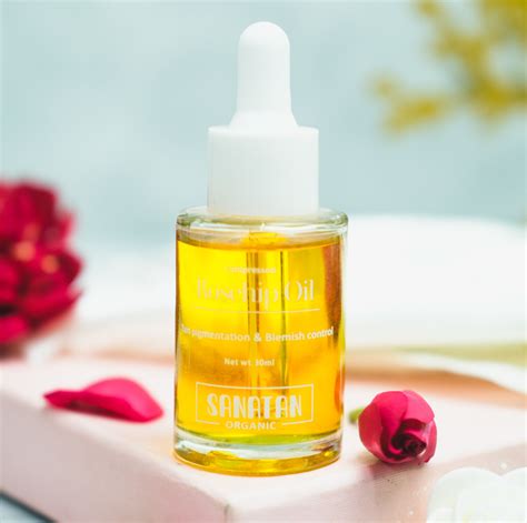 Rosehip Oil Cold Pressed Rosehip Seed Oil For Face 30ml Sanatan Organic