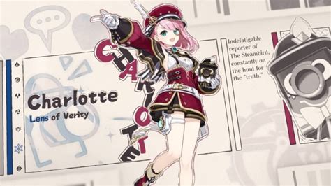 Descubra A Jogabilidade De Charlotte A Nova Personagem De Genshin