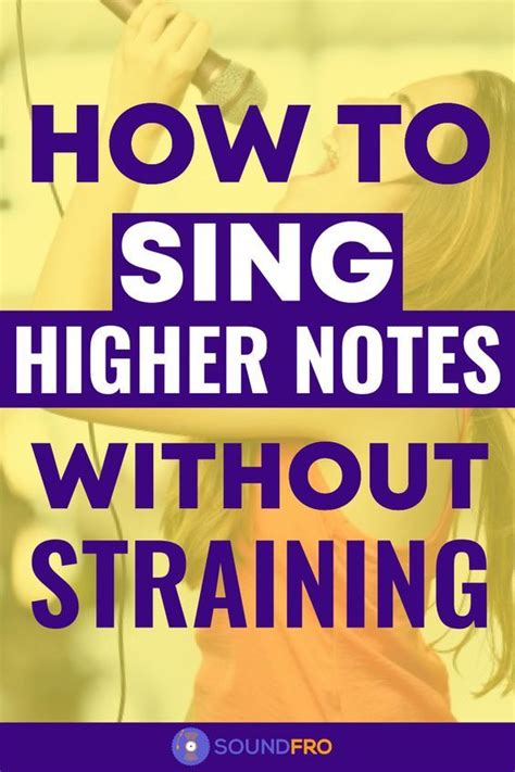 How To Sing Higher Notes Without Straining ‌ Sound Fro In 2024 Learn