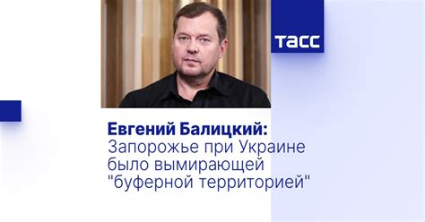 Евгений Балицкий: Запорожье при Украине было вымирающей "буферной ...