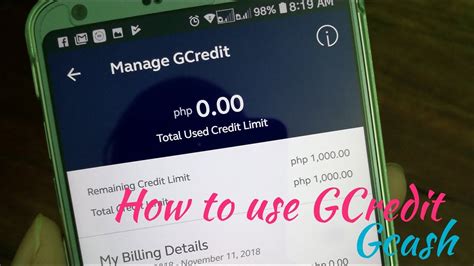 How To Use Gcash Gcredit Youtube