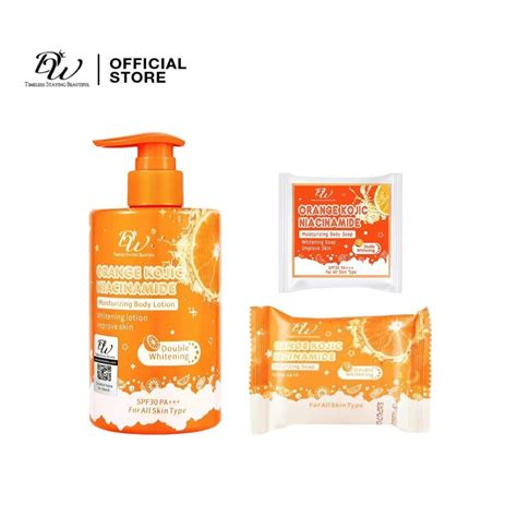 DW Orange Kojic Niacinamide Whitening Moisturizing Body Lotion SPF30 PA