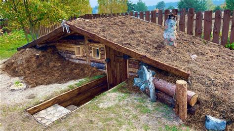 Warm Shelter For Underground Survival Dugout Built Diy Super Door Youtube