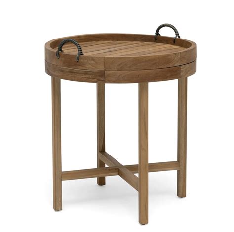 Himmelsnäs Teak Tabletttisch rund Ø60 cm von Hillerstorp HL 93304