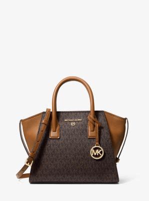 Avril Small Logo Top Zip Satchel Michael Kors