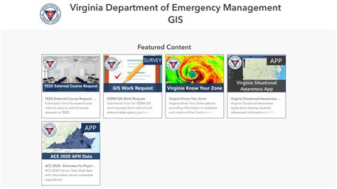 Virginia Department Of Emergency Management Geoportal