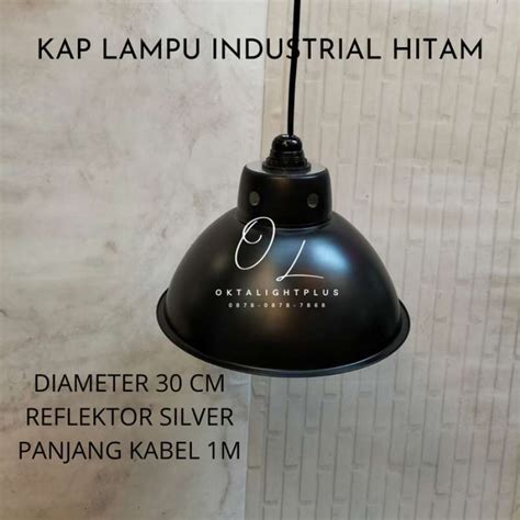 Promo KAP LAMPU GANTUNG INDUSTRI HITAM E27 INDUSTRIAL VINTAGE Diskon 26