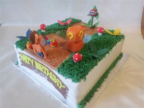 Crash Bandicoot Cake Themed Cakes Video Games Birthday Crash Bandicoot