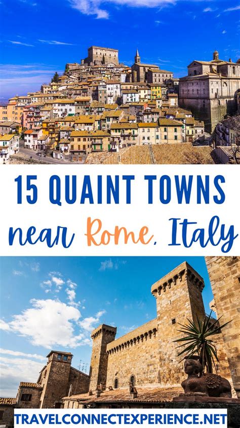 The Cityscape With Text Overlay That Reads Quaint Towns Near Rome Italy