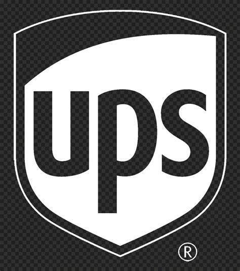 Transparent HD Ups White Logo Symbol Icon