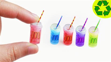 How to Make Mini Drinks & Shakes - Easy Doll House Miniature Crafts ...