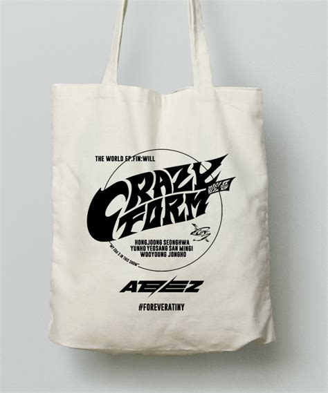 Crazy Form Ateez Tote Bag Maray Alvarez Shop