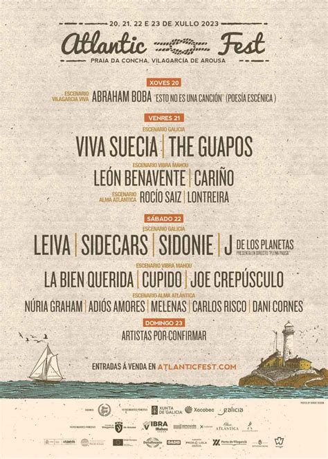 Cartel Por D As Atlantic Fest J De Los Planetas Y Dani Cornes