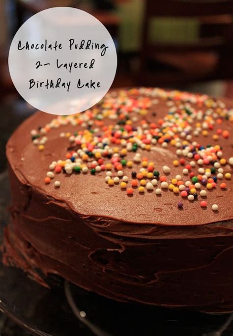 Chocolate Pudding Layers Birthday Cake National Chocolate Cake Day